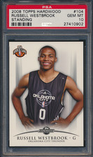 2008-09 Topps Hardwood #104 Russell Westbrook /2009 Rookie RC PSA 10 GEM MINT