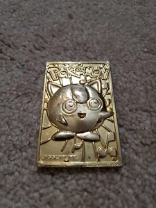Jigglypuff 1999 Pokemon 23K Gold-Plated Nintendo Promo Trading Card - Picture 1 of 3