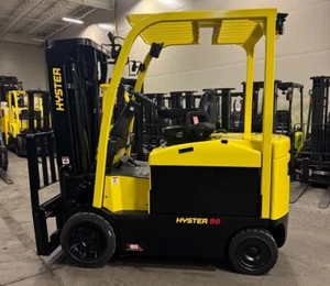 2021 Hyster E80XN 8000 LB 3 Stage Mast Electric Cushion Forklift 716 Hours - Picture 1 of 15
