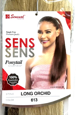 22" Sensual Collection Draw String Ponytail Bun Hair Platinum Blonde (Color 613) - Image 1 of 4