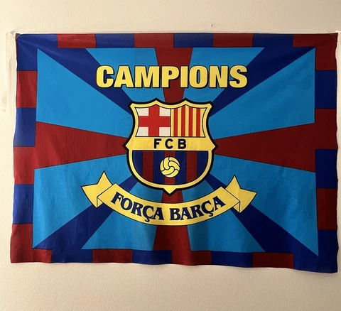 FC Barcelona Retro Flag Cover