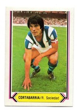 BARRIA CUTTER - REAL SOCIETY 1980-81 CHROME ESTE PANINI LEAGUE 80/81