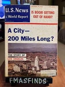 C2 1955 LOS ANGELES CA A City 200 Miles Long US News & World Report Magazine  - Bild 1 von 1
