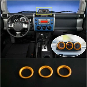 For Toyota FJ Cruiser 2007-2014 Yellow Console Dashboard Clock Cover Ring Trim - Bild 1 von 5