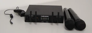 Audio Technica ATW-1322 2.4GHz Wireless Handheld System 2 ATW-T1002 Microphones - Picture 1 of 11