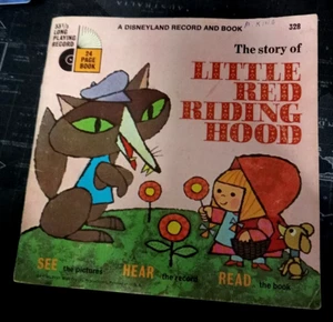 Classic Vintage Disneyland Vinyl Record & Book - Little Red Riding - LLP328 - 7" - Picture 1 of 3