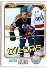 1981-82 Topps #16 WAYNE GRETZKY  Edmonton Oilers Hockey Trading Card 