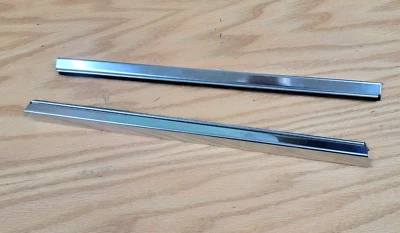 1955 56 57 CHEVY NOMAD QUARTER GLASS VERTICAL STAINLESS with SEALS PR * USA MADE - Image 1 of 4