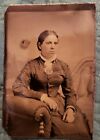 Rare Tintype of Civil War Era Lady! Beautiful! Nice Collectible!  A Beauty! 