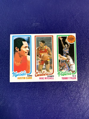 1980 Topps Basketball 81 Tyler 56 Mitchell 61 Austin Carr - Sharp High Grade!(B) - Image 1 of 2