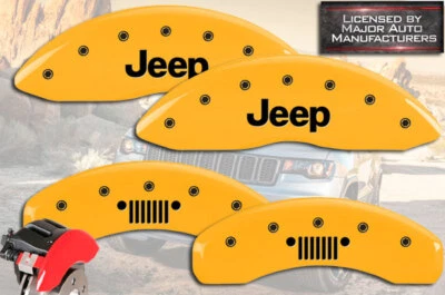 Jeep Cherokee Latitude 2014-2015 delantero trasero amarillo MGP pinzas de freno cubiertas parrilla Foto 1 de 4