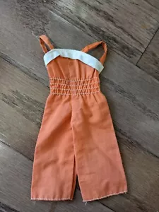 Vintage Barbie Orange Mattel Jumpsuit - Picture 1 of 2