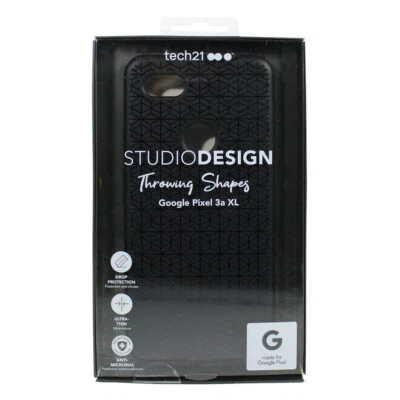 Tech21 Studio Design Series Rugged Slim Case For Google Pixel 3a XL - Black - Image 1 of 2