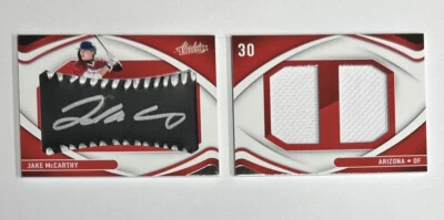 2022 Panini Absolute Jake McCarthy Rookie Auto Relic Booklet 37/99 - Image 1 of 4