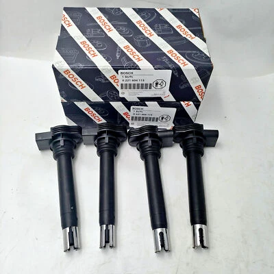 4X Bobinas de encendido Bosch para Audi A3 A4 A5 TT VW GTI 2.0L 06H905115B 0221604115 Foto 1 de 4