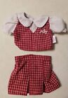 PLAYMATES AMAZING ALLY INTERACTIVE Baby Doll School Girl Plaid clothes Outfit