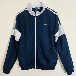 Lacoste Sport Mens Zip-Up Track Jacket Colorblock Sz Small Mesh Lined Blue - Picture 1 of 10