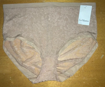 Bragas Le Mystere 6615 Encaje Perfección Calzoncillos Completos L Desnudo Natural $28 Nuevas con Etiquetas Foto 1 de 4
