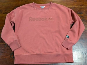 Pink SZ L Reebok Crewneck Sweatshirt Pullover Women's Logo - Picture 1 of 6