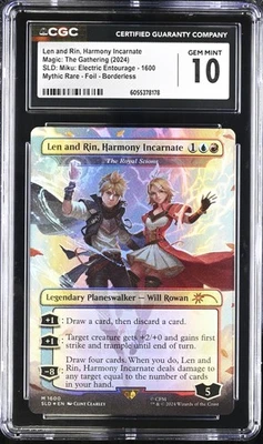 THE ROYAL SCIONS Secret Lair Len and Rin Harmony Incarnate Foil Miku CGC 10 MTG - Image 1 of 2