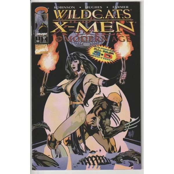Wildcats X-Men The Modern Age #1 Adam Hughes Cover 3D Foto 1 de 1
