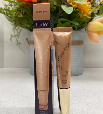 Resaltador de cinta Tarte Glow ~ GOLDEN GLOW ~ Tamaño completo (12 ml / 0,4 fl oz) NUEVO Foto 1 de 4