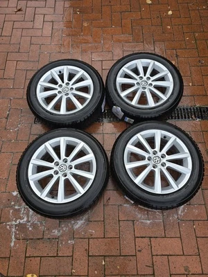 4x Originale Winterräder 16 Zoll VW Polo GTI  2G0601025AF  LK 5x100 - Bild 1 von 4