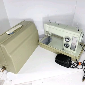 Kenmore Sewing Machine Sears Model 158.17550 w/ Foot Control Pedal & Case Metal - Picture 1 of 24