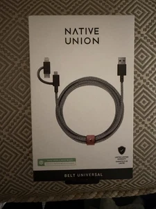 Native Union Belt Universal  Charger  Micro -USB, Lightening & USB-C  - Picture 1 of 6