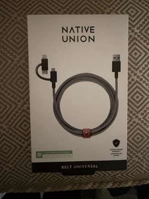 Native Union Belt Universal  Charger  Micro -USB, Lightening & USB-C  - Image 1 of 4