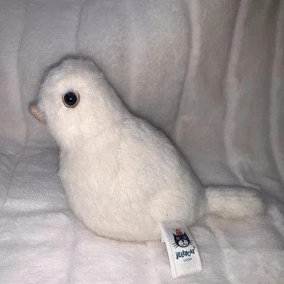 JELLYCAT  BIRDLING WHITE DOVE PLUSH STUFFED ANIMAL RETIRED. RARE All White Bin i - Image 1 of 4