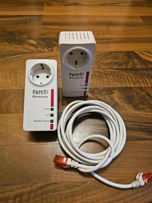 AVM FRITZ! Powerline 1220E 1200 Mbit/s Eingebauter Ethernet-Anschluss - Weiß - Bild 1 von 4