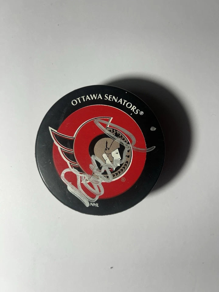 Ray Emery Signed Puck Ottawa Senators Auto Autographed NHL - Image 1 of 1