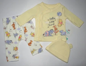 Ropa Bebé Niña/Niño, Recién Nacido, Disney Winnie the Pooh Juego de 3 Piezas - Imagen 1 de 9