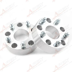 US 2PCS 5x139 to 5x139/ 5x5.5" Wheel Spacers Adapters 2" Thick 9/16" Thread 5lug - Picture 1 of 3