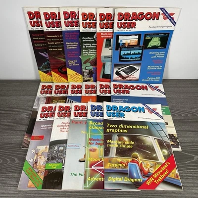 17 x Dragon User Magazines - International Edition | 1983 / 1984 / 1985 - Image 1 of 4