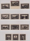 Bosnia & Herzegovina Stamps 1906 Plate Proofs In Black Thin Paper