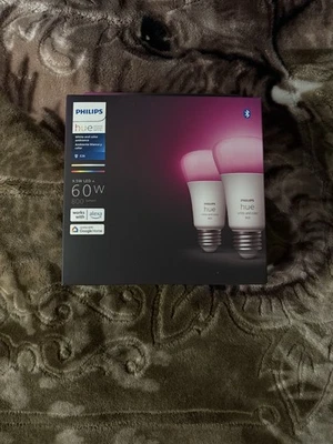 60-Watt Equivalent A19 Smart Wireless LED Light Bulb White and Color Ambiance 2 - Image 1 of 2