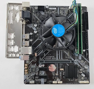Intel Core i5 8500 + Gigabyte B360M D2V + 16GB DDR4 + CPU Kühler - Bild 1 von 2