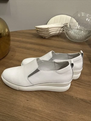 Bonavi Mocasines Sin Cordones de Cuero Blanco Zapatillas Cómodas Para Mujer Talla 10.5 EE. UU. UE 41 Foto 1 de 4