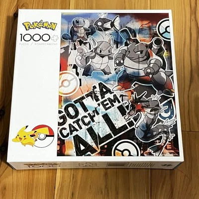 New! Pokemon GOTTA CATCH'EM ALL 1000pc 19.75" x 26.75" Jigsaw Puzzle! #10600 - Image 1 of 4