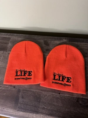 Two New Blaze Orange Hunting Beanies  - Image 1 of 4