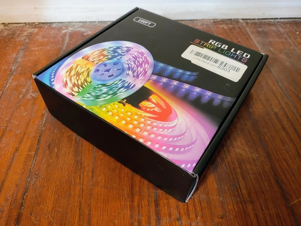 100' RGB LED Indoor String Color Changing Party Lights with Music Control Remote - Image 1 of 1