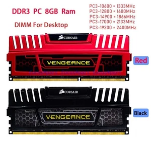 CORSAIR Vengeance 8GB 16GB 240Pin DDR3 1333 1600 1866 2133 2400 Desktop Speicher - Afbeelding 1 van 16
