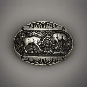Gürtelschnalle - Hirsch Trachten Buckle Jäger Wechselgürtel Gürtel Größe 40mm - Bild 1 von 2