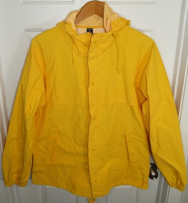 VTG Lands' End Unisex M. (38-40) Brimmed Hood PVC Rain Jacket Gordon Fisherman - Image 1 of 4