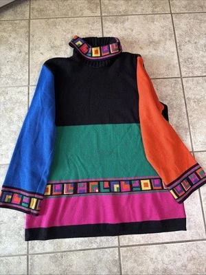 Suéter Dolce Bella Cuello Alto Multicolor -XL Foto 1 de 4