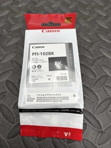 🆕 ORIGINAL CANON PFI-102BK TINTENPATRONE 130ML 2021 FÜR IPF500 IPF600 IPF700 +++ - Bild 1 von 4