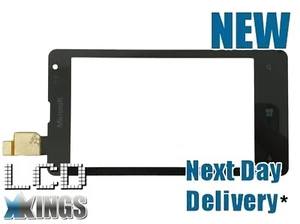 Schwarz Nokia Lumia 435 532 Touch Screen Digitizer Glas Linse Ersatz Neu - Picture 1 of 2
