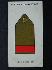 No.23 28th DIVISION Army Corps & Divisional Signs WW1 John Player 1924